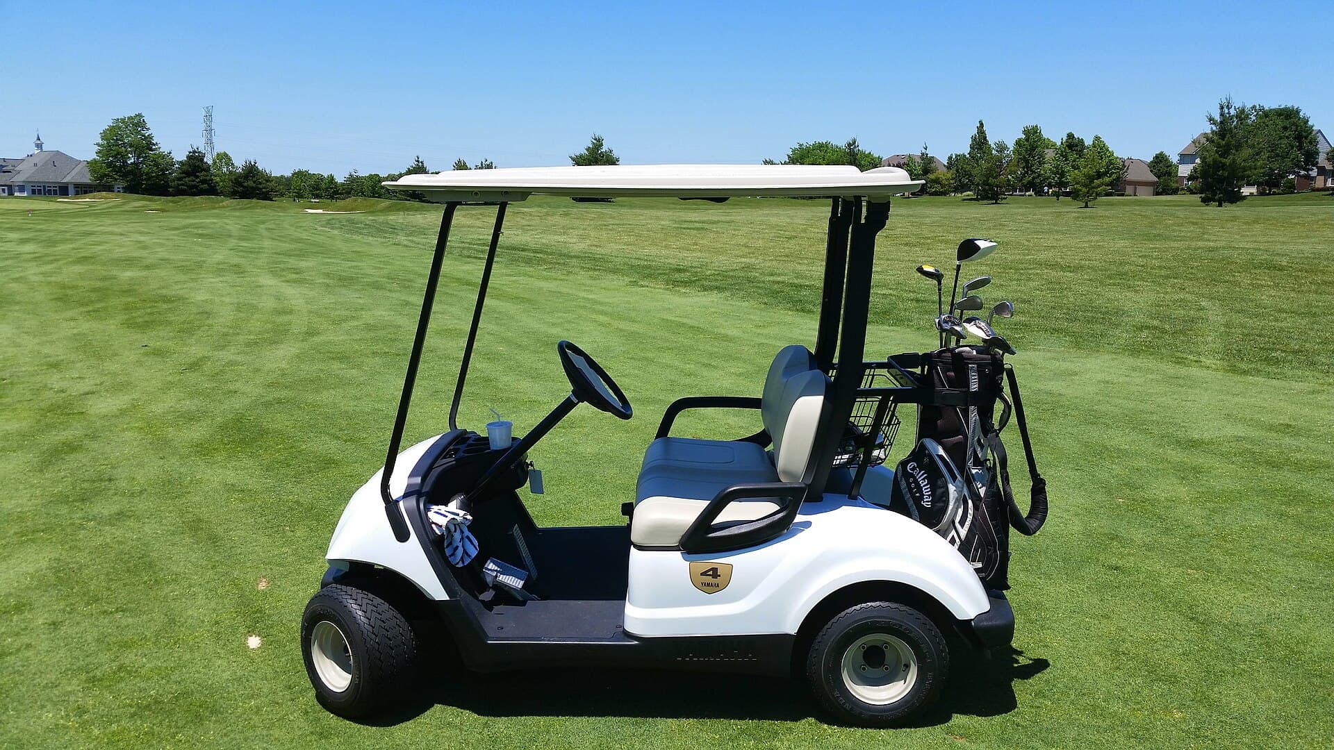 Golf cart on a fairway — golf cart and LSV insurance